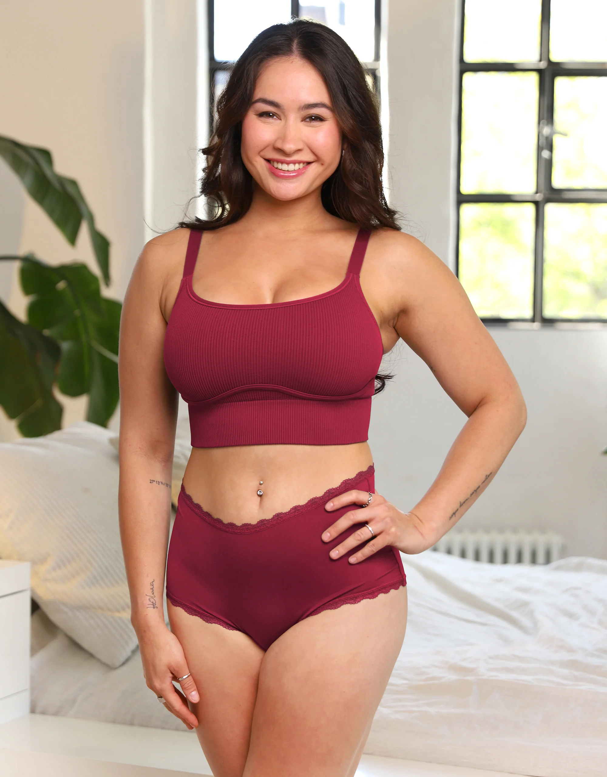 Bustier-Set 2x Freeda Bordeaux - Image 5