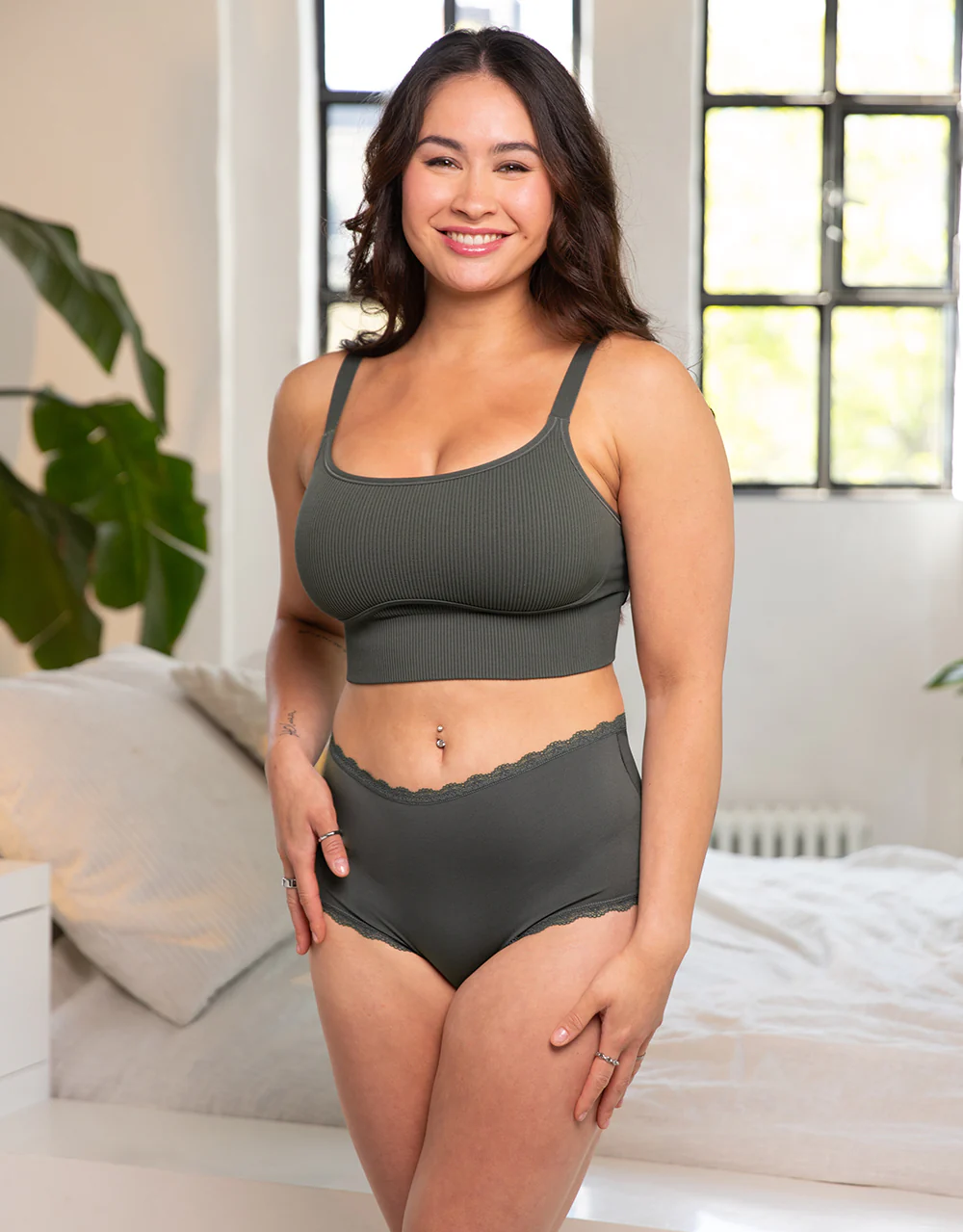 Bustier-Set 2x Freeda Olive - Image 7