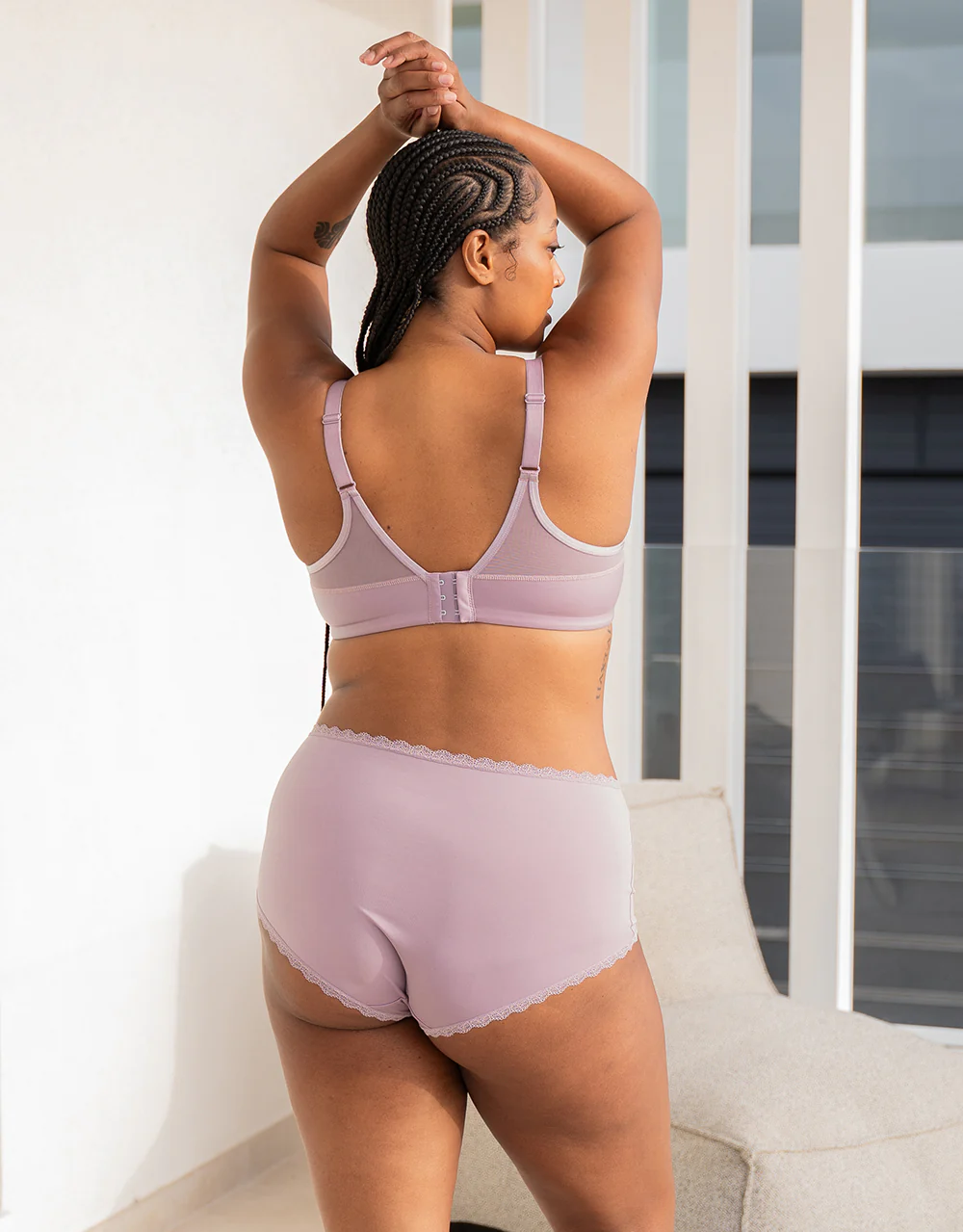 High-Panty-Set 2x Basic Violetgrey - Image 9
