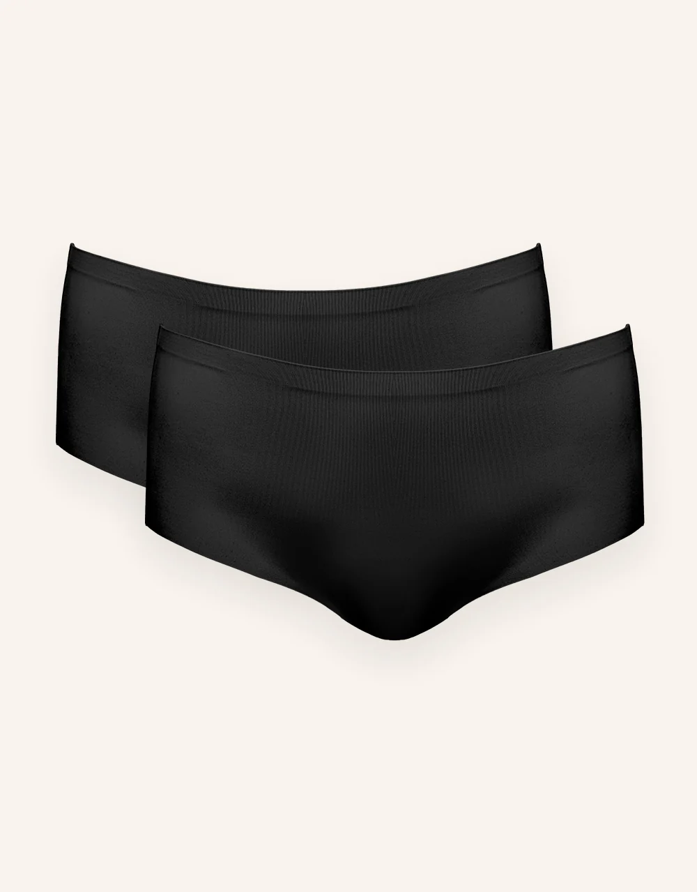 High-Panty-Set 2x Invisible Basic Black