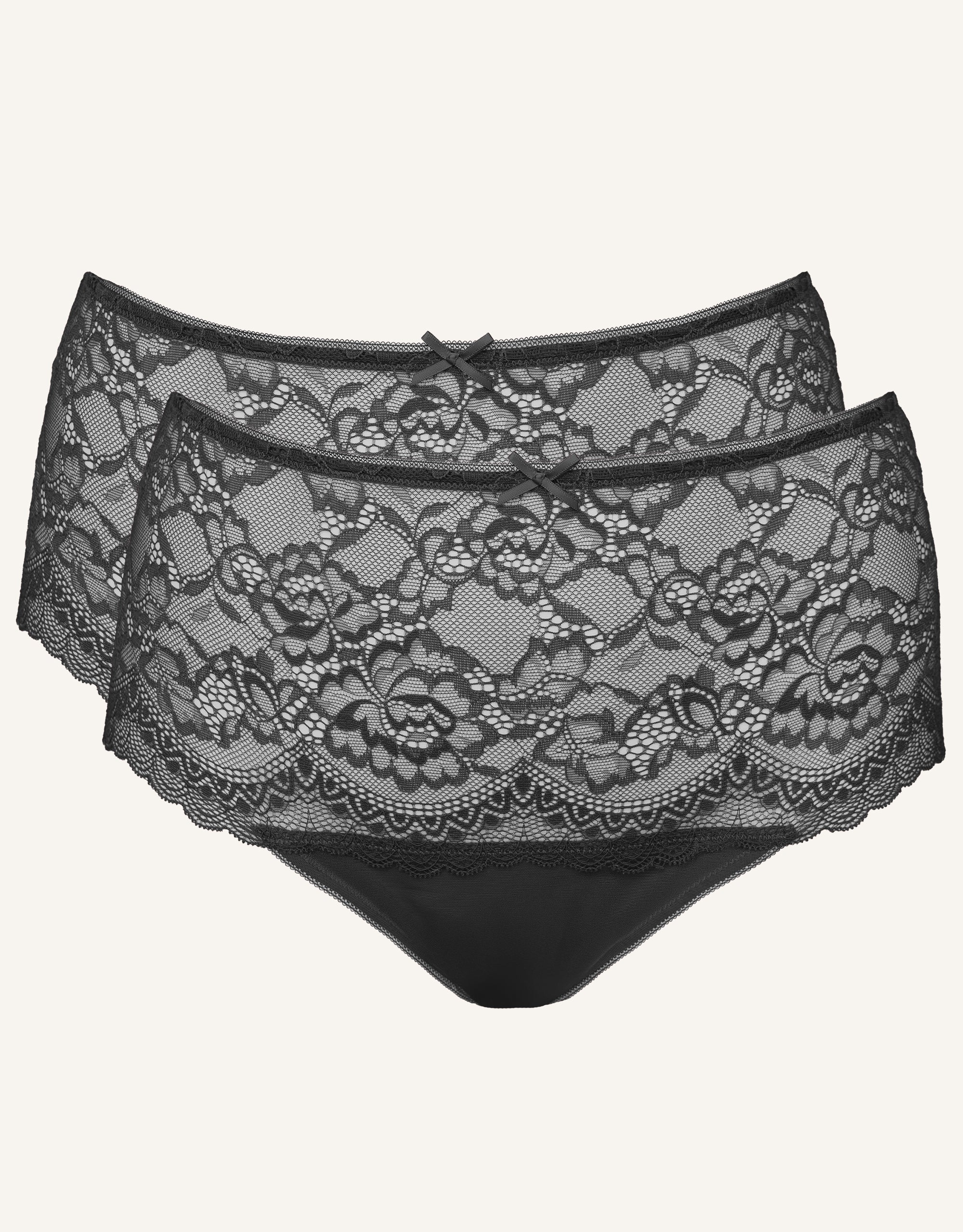 High-String-Set 2x Lace Basic Black