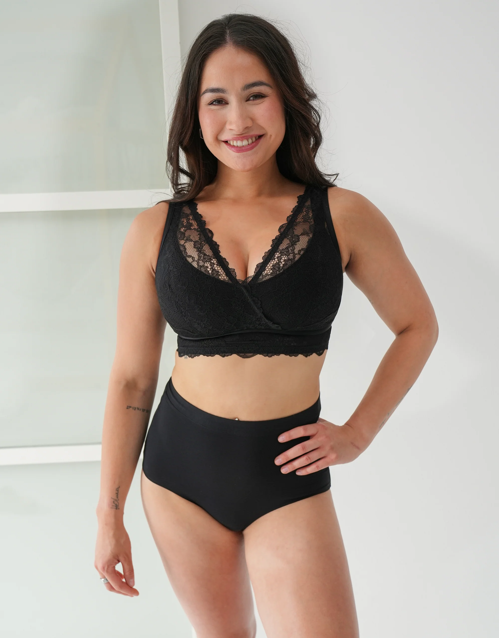 High-Waist-Panty Cozy Basic Black - Image 3
