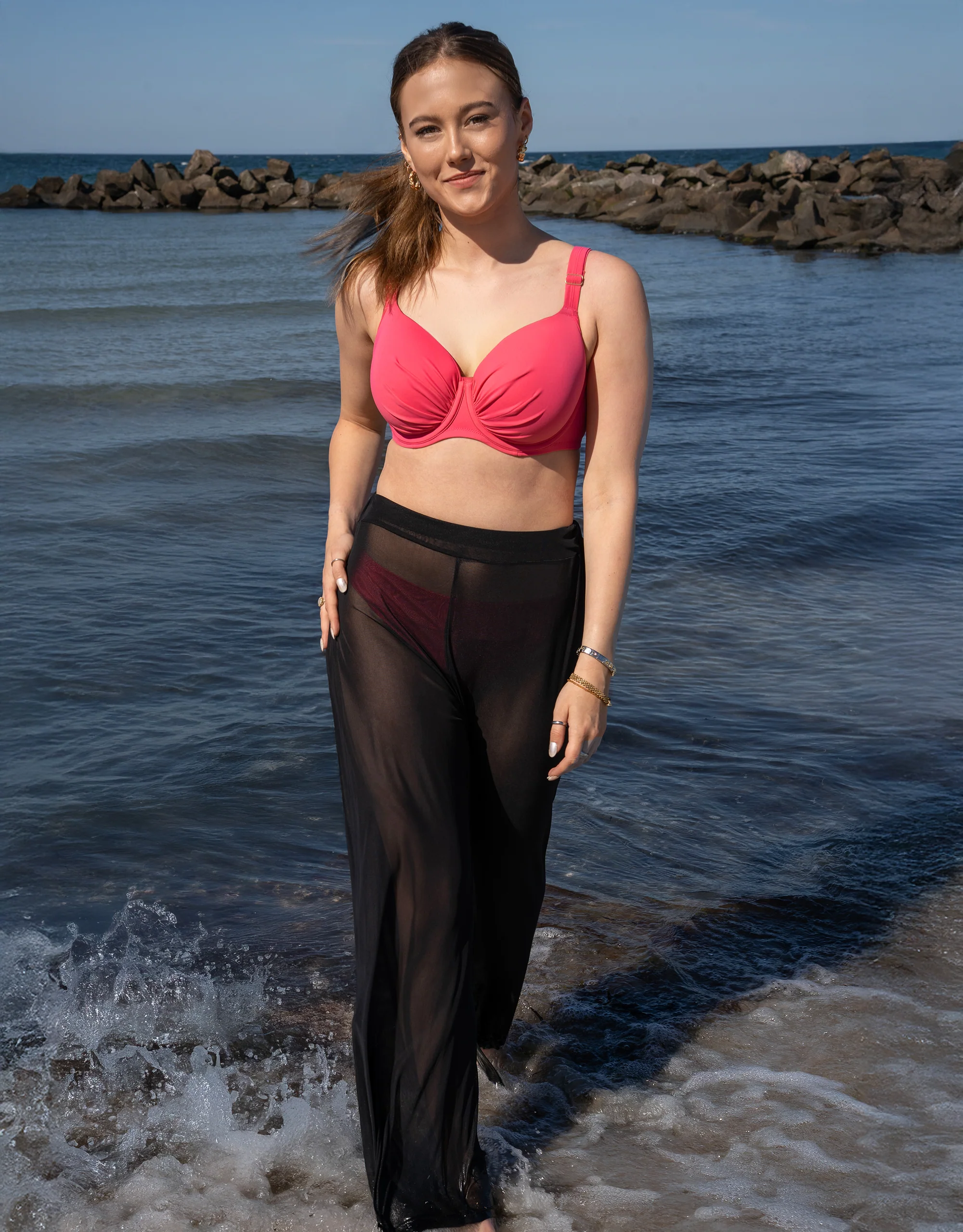 Hose Sheer Transparent Black - Image 6
