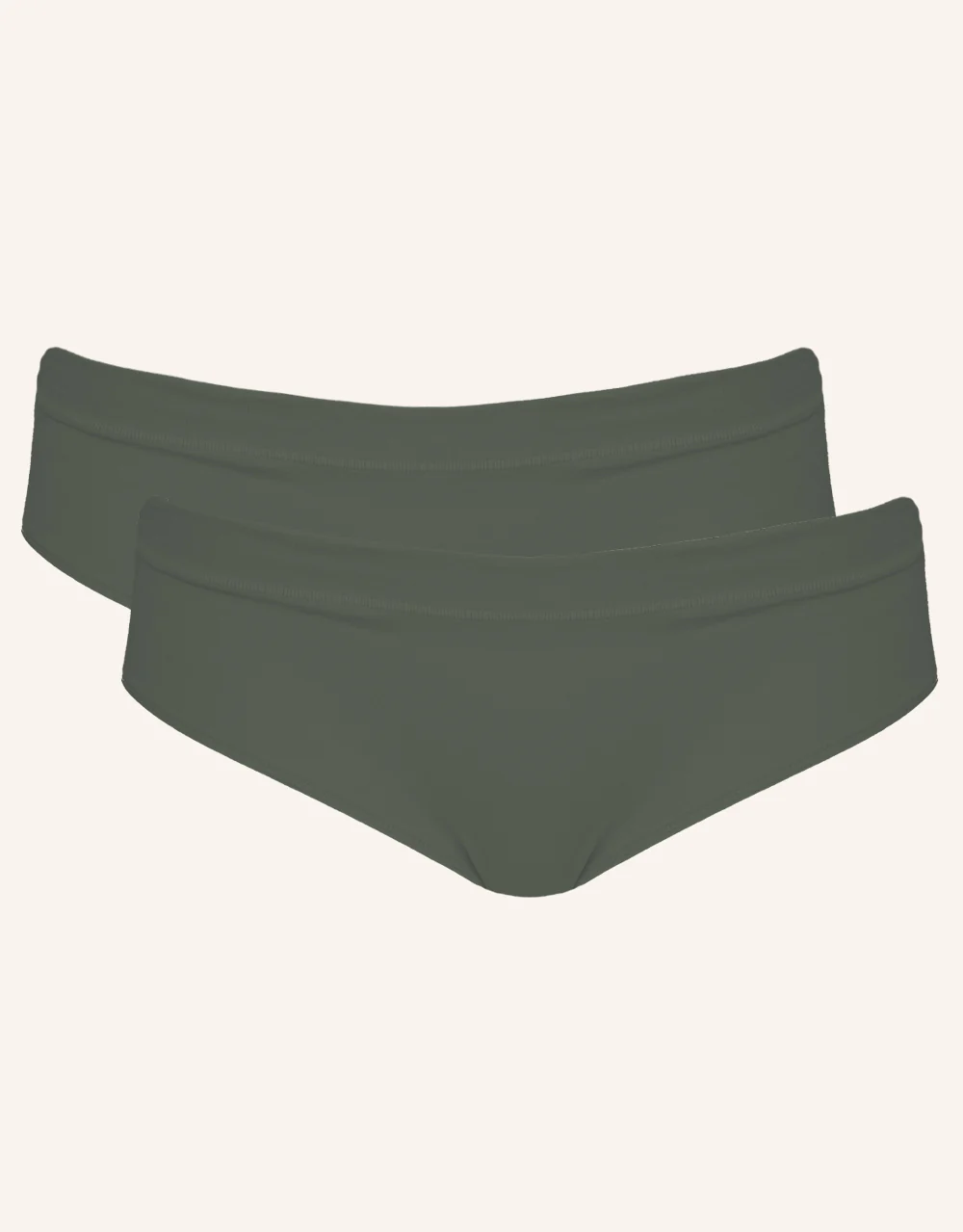 Panty-Set 2x Cotton Basic Olive