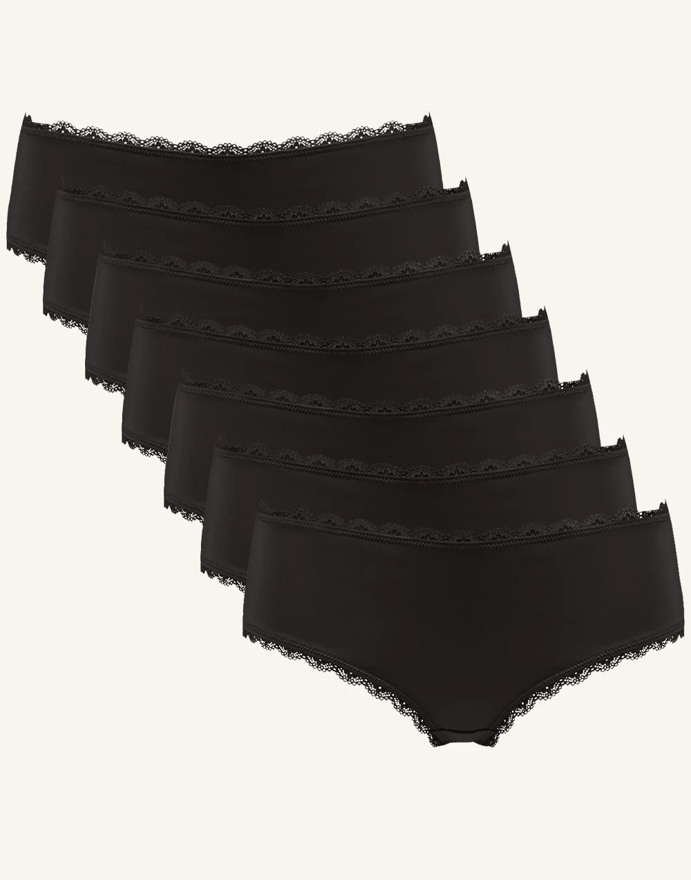 Panty-Set 7x Basic Black