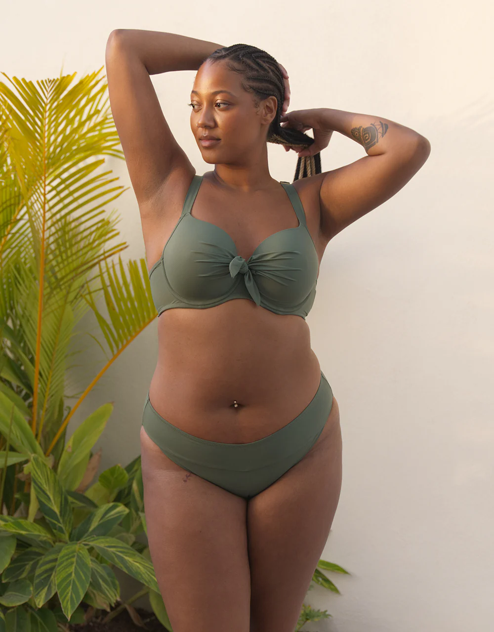 Schalen-Bikini-Top Valencia Olive - Image 4